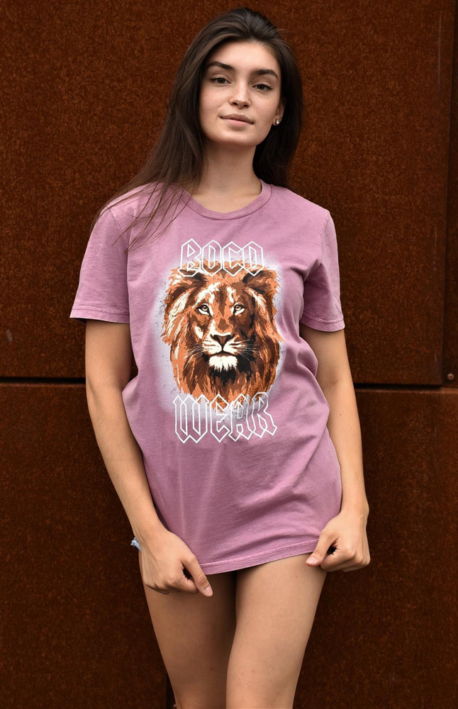 Tričko Let Me Roar (Acid Wash) Pink 