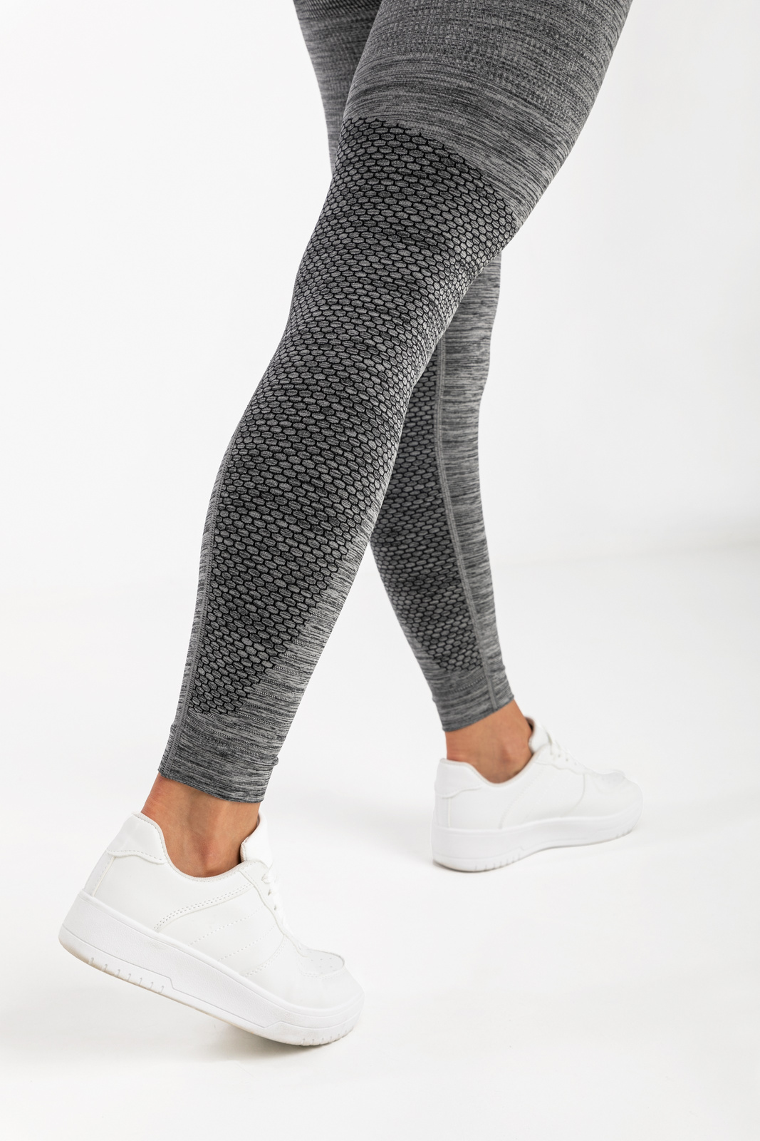 Seamless Leggings Grey Melange Perfect Shape (Push Up)