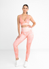 Seamless Leggings Pink Tie Dye Perfect Shape
