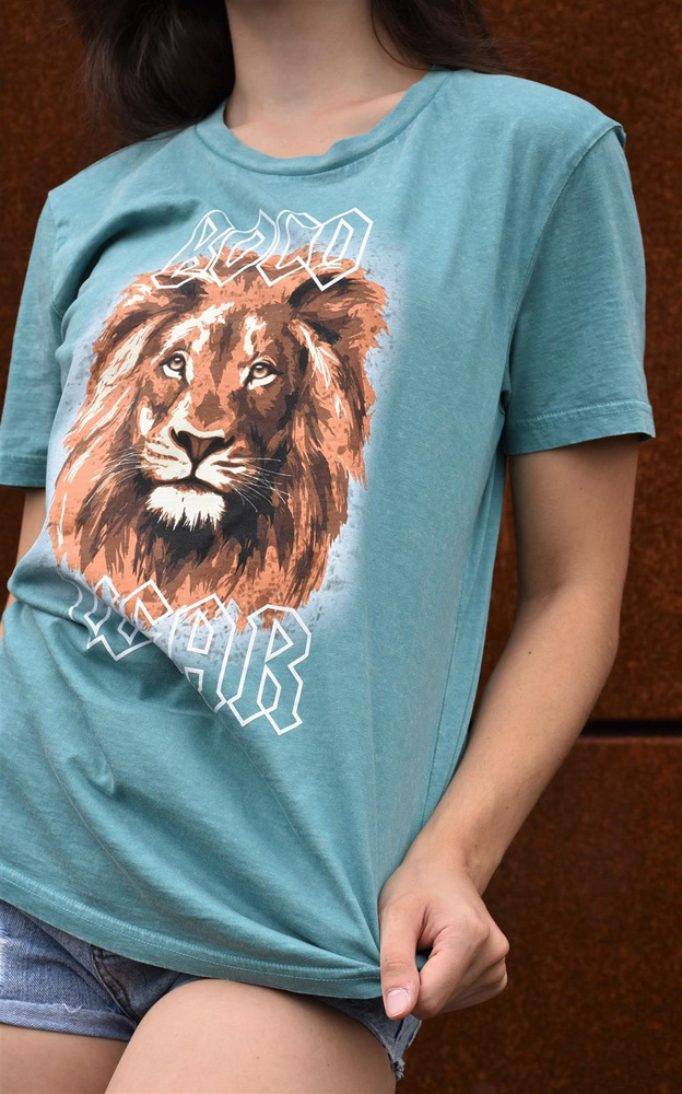 Tričko Let Me Roar (Acid Wash) Mint