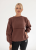 Bluza Dresowa Cosy Chic Oversize Brown