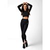 Legginsy Bezszwowe Black Cropped 
