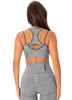 Seamless Bra Top Hyperflex Waves Grey Melange