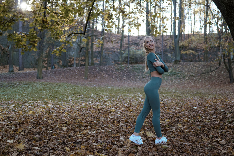 Longsleeve Silver Green Cropped