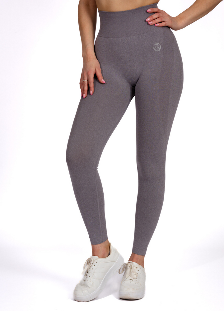 Legíny Bezšvů Light Grey Melange Strech