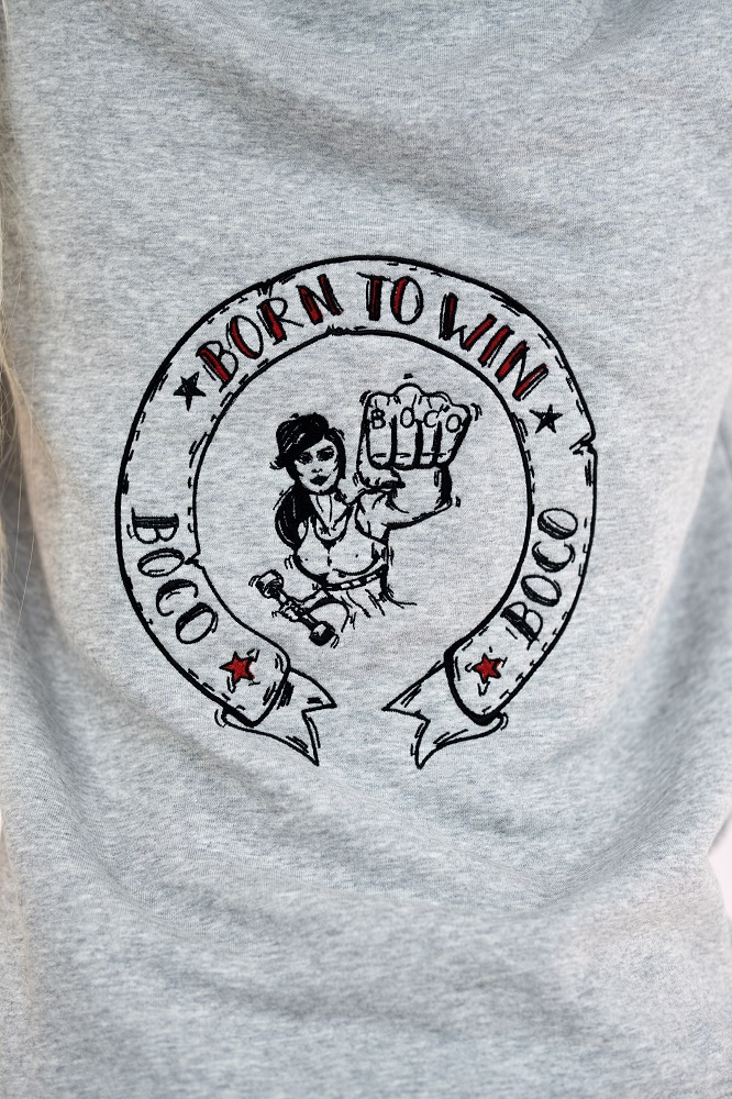 Bluza Dresowa Born To Win Grey