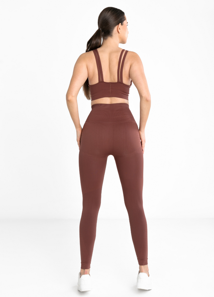 Legginsy Bezszwowe Chocolate Perfect Shape (Push Up)