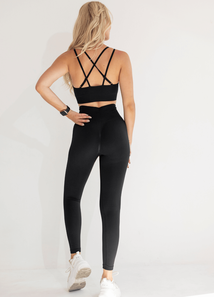 Legginsy Bezszwowe Black Dream Shape (Push Up)