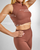 Top Bezszwowy Seamless Comfy Stripes Chocolate