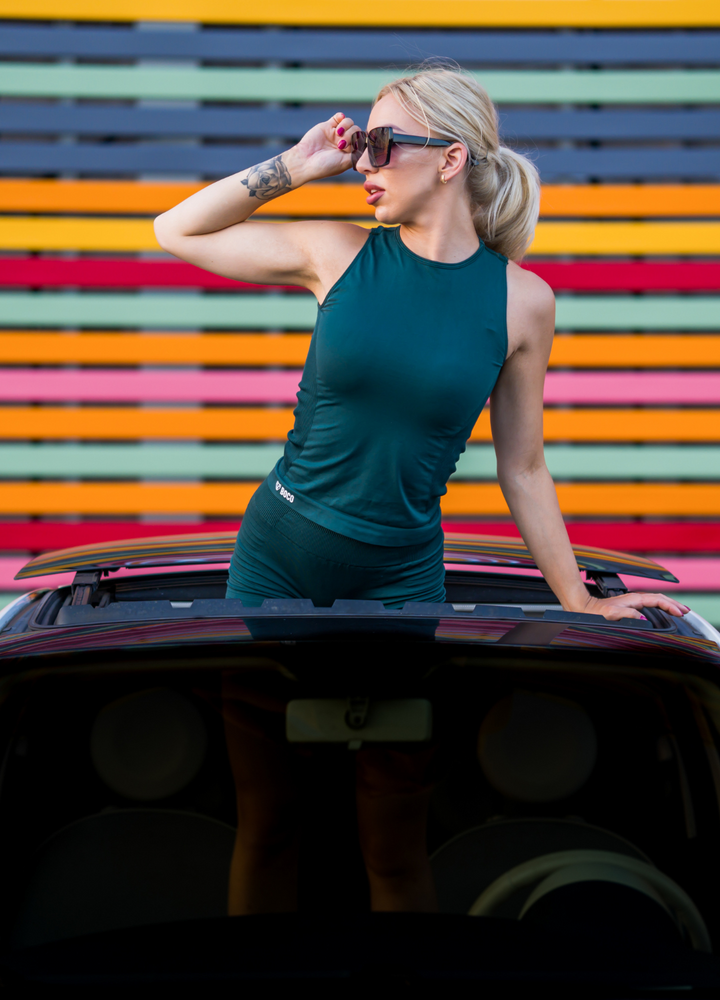 Koszulka Bezszwowa Runner Collection Bottle Green