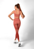 Legginsy bezszwowe Red Melange Shape (Push Up)