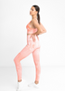 Legginsy Bezszwowe Pink Tie Dye Perfect Shape (Push Up)