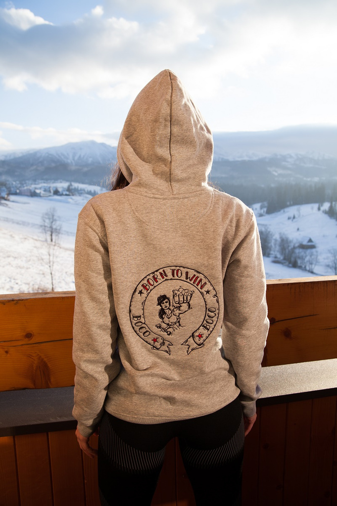 Bluza Dresowa Born To Win Grey