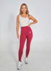 Seamless Leggings Push Up Burgund