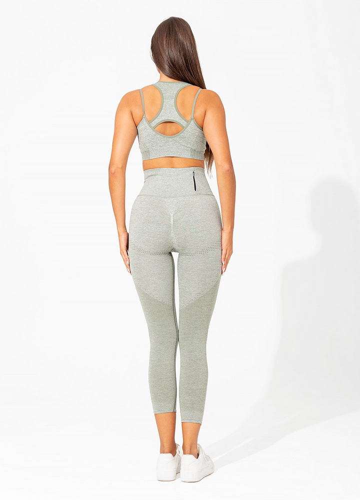 Bezešvé legíny Hyperflex Waves Mint Melange