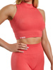 Top Bezszwowy Seamless Comfy Stripes Coral