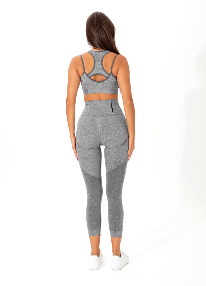 Seamless Leggings Hyperflex Waves Grey Melange