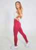 Seamless Leggings Push Up Burgund