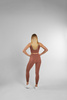 Top Bezszwowy Seamless Comfy Stripes Chocolate